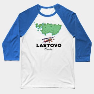 Lastovo Croatia map Baseball T-Shirt